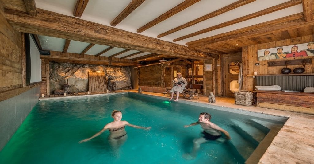 Chalet Le Rocher - Val d'Isere. Luxury chalets in France with swimming pools