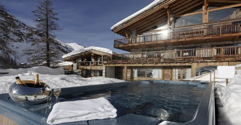 Chalet Le Chardon - Val d'Isere. Luxury chalets in France with swimming pools