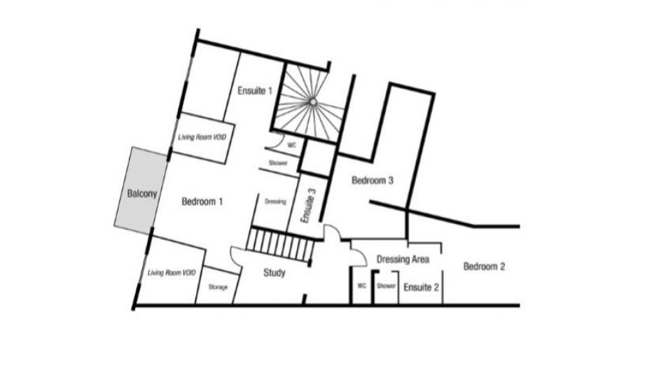 Etoile Filante Apartment Floor Plan 2