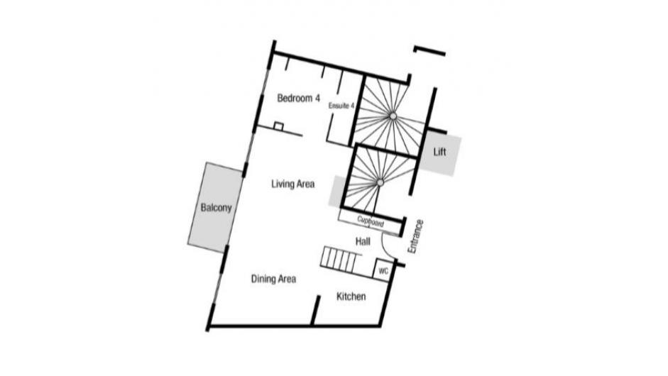 Etoile Filante Apartment Floor Plan