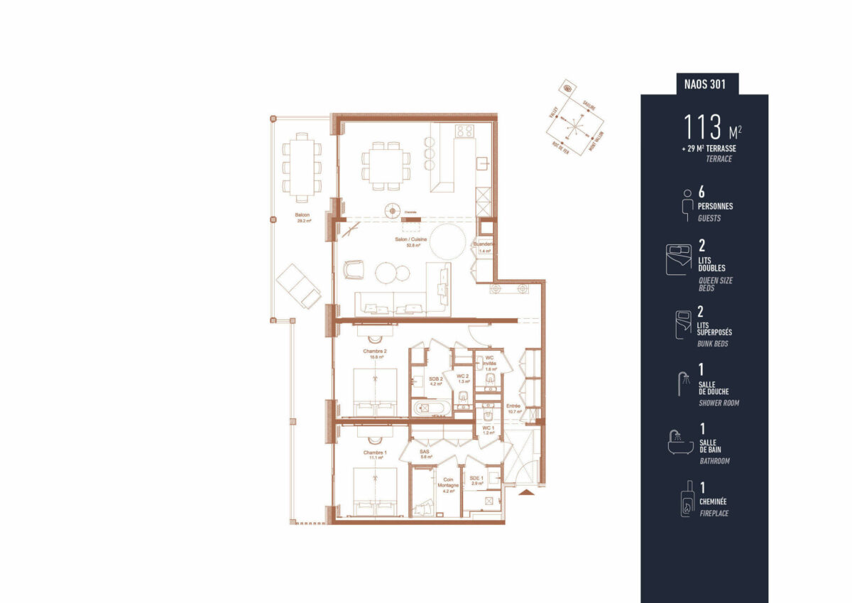 Antares Residence Naos 301 Floor Plan 2
