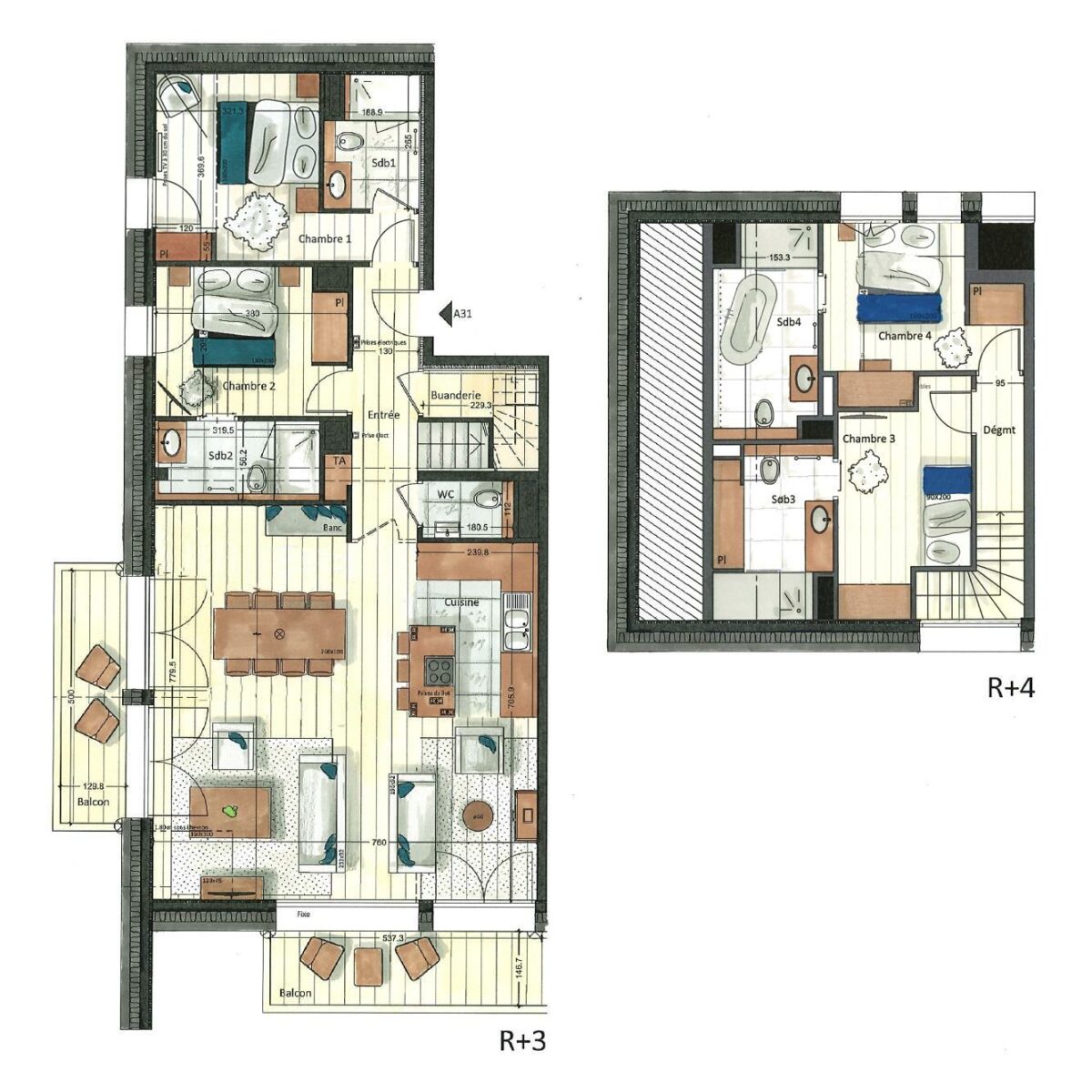Vail Lodge A31 Floor Plan