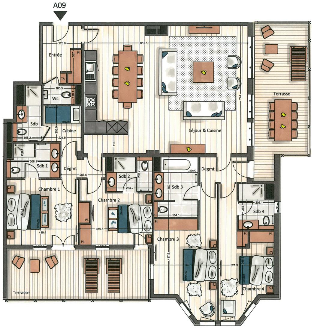 Manali Lodge Kailash Suite Floor Plan